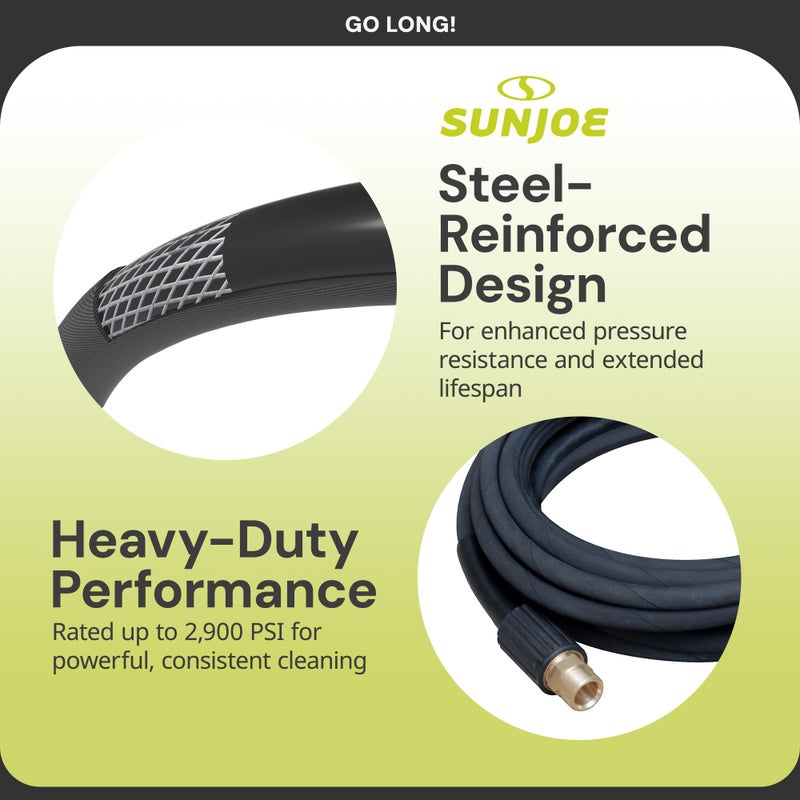 Sun Joe SPX-25HD 25 Ft Heavy-Duty Pressure Washer Extension Hose, M22-15 MM Connectors, Compatible with Sun Joe SPX Series (Except SPX4003), Manufacturer Original - Image 3